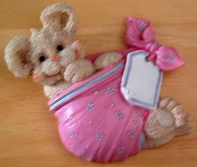 Stork Wrapped Bear SILICONE Candle Soap Resin MOLD