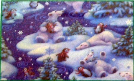 Jigsaw Puzzle Polar Bears Penguins Winter Scene NIP