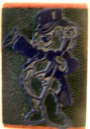 Rubber Stamp Inky Dinks Top Hat Bear Craft Mounted