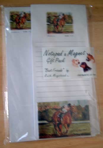 Horse Race Note/Magnet Gift Set (a) Maystead - NIP