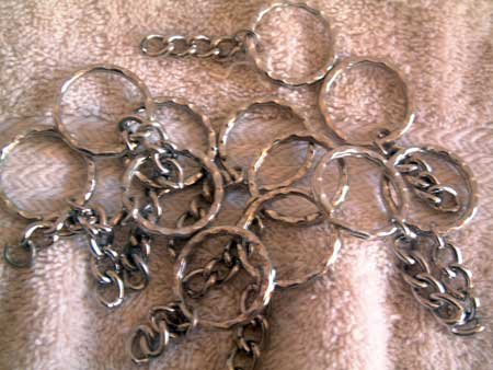 Heavy KEY CHAIN Lot of 12 Keychain Parts for Crafts