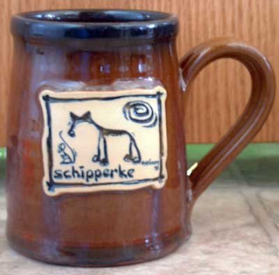 Shipperke Cavern Canine Dog Breed Ceramic Clay Mug Cup McCartney - NEW
