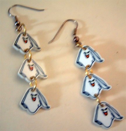 Ghost Halloween Holiday Earrings Wire