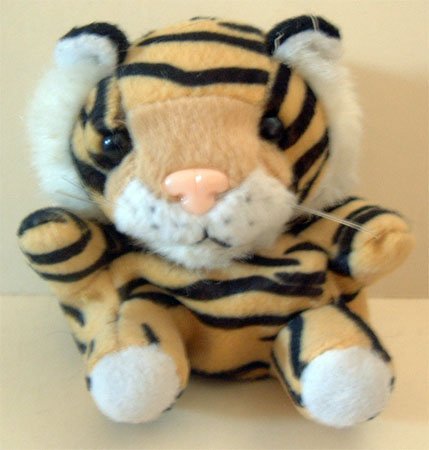 Tiger w/ Back Pack Key Chain Plush Displayed Only Condition