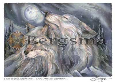 Jody BERGSMA Art Card Print : Love Is The Beginning of All Things Beautiful