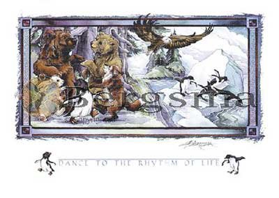 Jody BERGSMA Art Card Print : Dance to the Rhythm Of Life