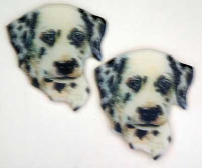 Dalmation Dog Puffy Soft Magnets Set of 2