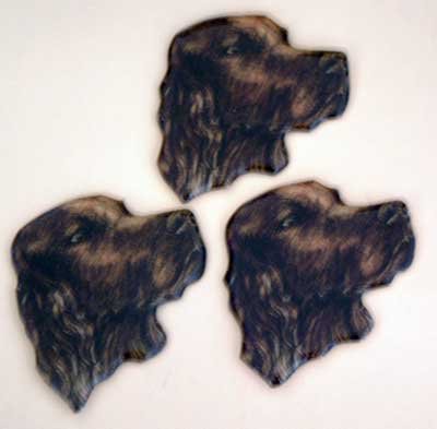 Irish Setter Magnets Puffy Soft Set of 3 NWT