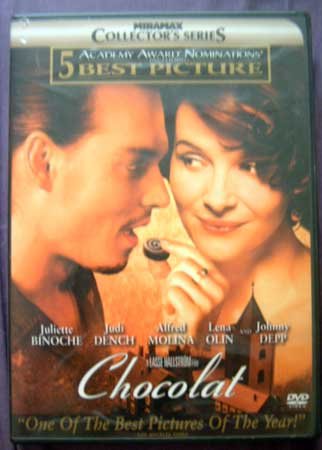 DVD Movie CHOCOLAT Johnny Depp Fantasy Love Story