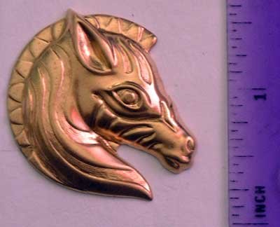 Zebra Raw Brass Jewelry Craft Altered Art Clay Mold Design