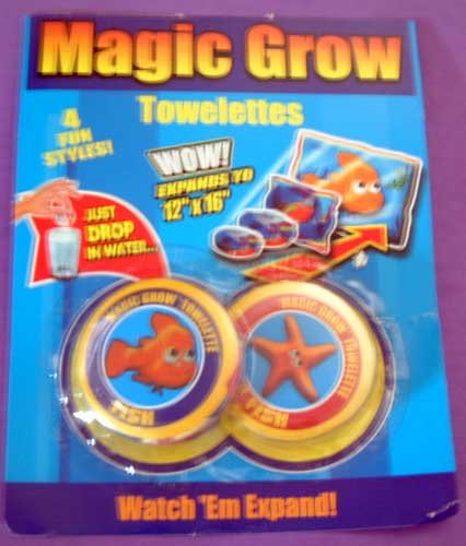 Magic Towellette Set/2 Starfish Fish