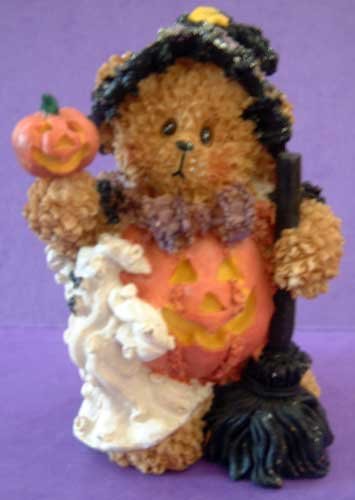 Witch Bear Ghost Pumpkin Halloween Decor Sparkly!