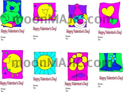 Classroom VALENTINE Cards - You Print Quantity Needed! No Shipping!