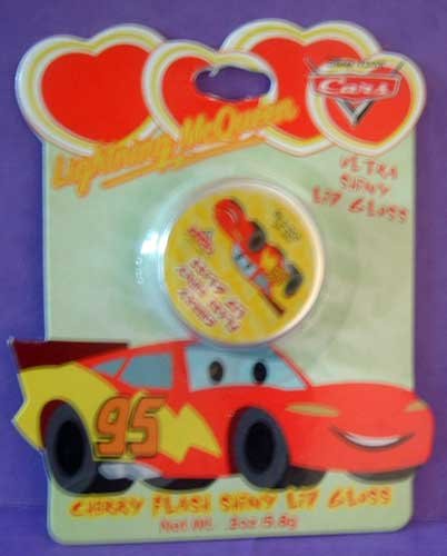 CARS Lightening McQueen Cherry Flash Lip Gloss Disney Pixar NIP