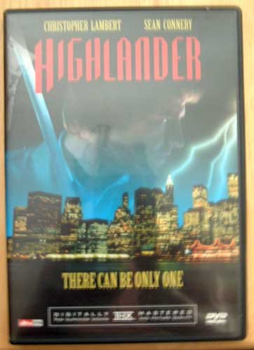 DVD Movie HIGHLANDER Sean Connery