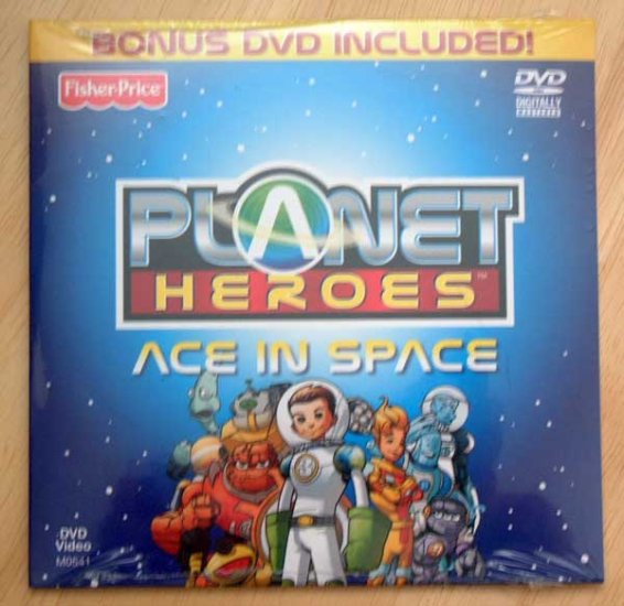 DVD Planet Heroes Cartoon w Color Poster Children Educational NIP