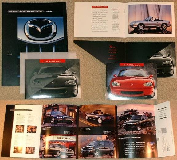 Mazda '98 Full Line and 2nd Gen MX-5 Miata brochures