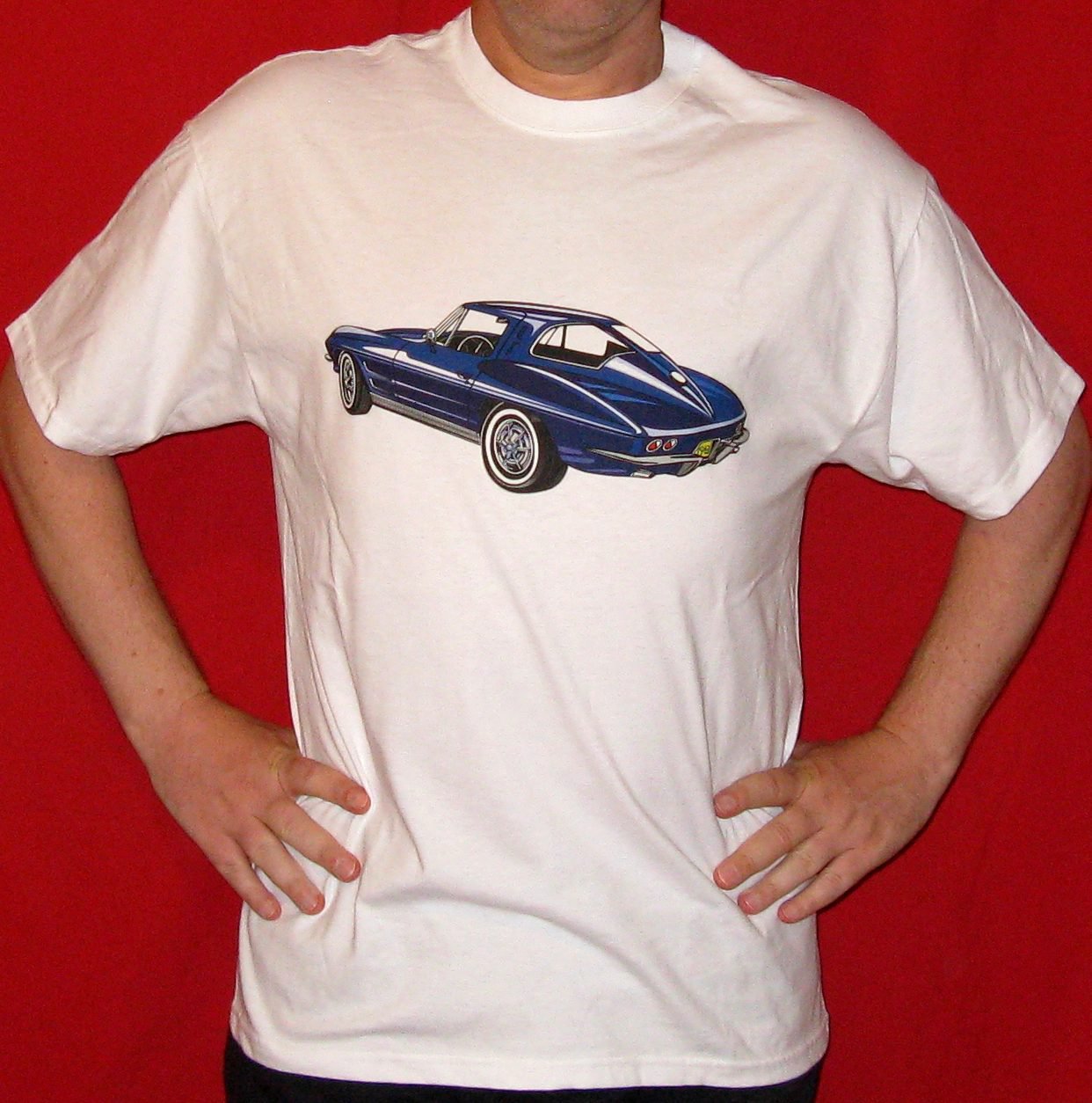 Blue 1963 Split Window Chevrolet Corvette T-Shirt