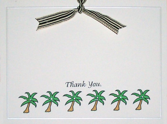 50 Qty. Palm Tree Thank You Cards