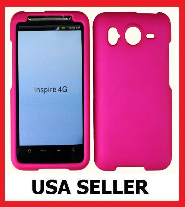 HTC Inspire 4G Faceplate Hard Cover Case HOT PINK