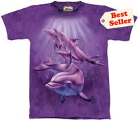 Dolphin Pod T-Shirt by The Mountain M,L,XL