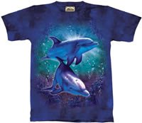 Coral Reef Dolphins T-Shirt by The Mountain M,L,XL