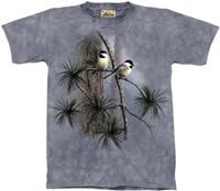 Red Pine & Chickadees T-Shirt by The Mountain M,L,XL