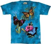 Winged Collage Butterfly T-Shirt by The Mountain M,L,XL