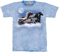 Moon Runner Horse T-Shirt by The Mountain M,L,XL