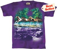 Spring Creek Run Horse T-Shirt by The Mountain 2XL, 3XL
