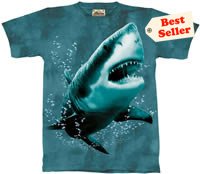 Great White Shark T-Shirt by The Mountain 2XL 3XL
