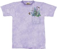 Pocket Bouquet Flowers & Hummingbirds T-Shirt by The Mountain 2XL 3XL