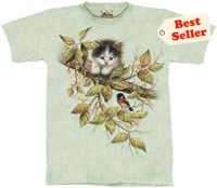 Hang in There Kitten T-Shirt by The Mountain M L XL