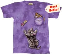 Trapped! Kitten & Mouse T-Shirt by The Mountain M L XL