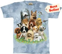 Puppy Collage T-Shirt by The Mountain M L XL