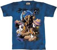 World of Animals Zoo & Safari Animals T-Shirt M L XL