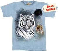 Tigers & Panthers T-Shirt by The Mountain M L XL