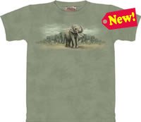 Asian Elephants T-Shirt by The Mountain M L XL