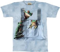 Pocket Frogs Frog T-Shirt by The Mountain M L XL