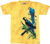 Macaws Parrot T-Shirt by The Mountain M L XL