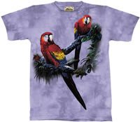 Scarlett Macaws Parrot T-Shirt by The Mountain M L XL