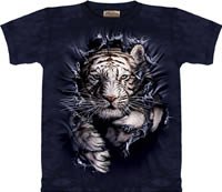 Breakthrough White Tiger T-Shirt by The Mountain M L XL