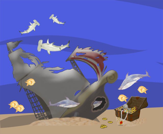 US Pirate Adventures Mural