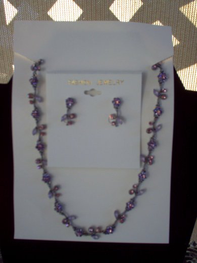 CZ Necklace & Earrings Set