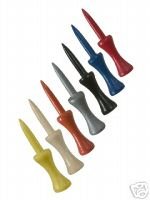 200 2" step down golf tees - Assorted Colors