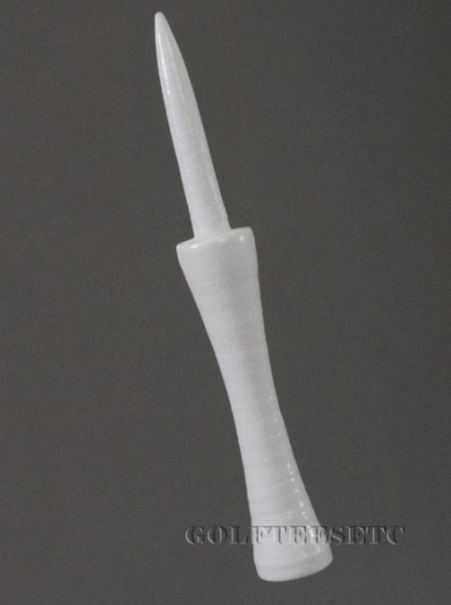 100 3 1/4" step down golf tees - White