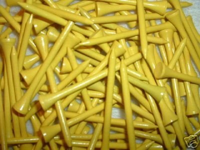1,000 3 1/4" golf tees - Yellow