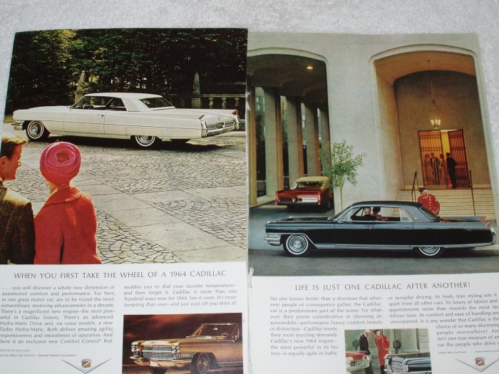 2 Cadillac full page magazine ads Free Shipping