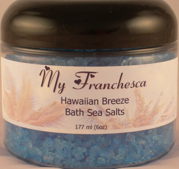 My Franchesca Lavender Bath Sea Salts in a 6oz Jar