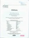ALLELUIA Choral Anthem Orchestration + Conductor's Score